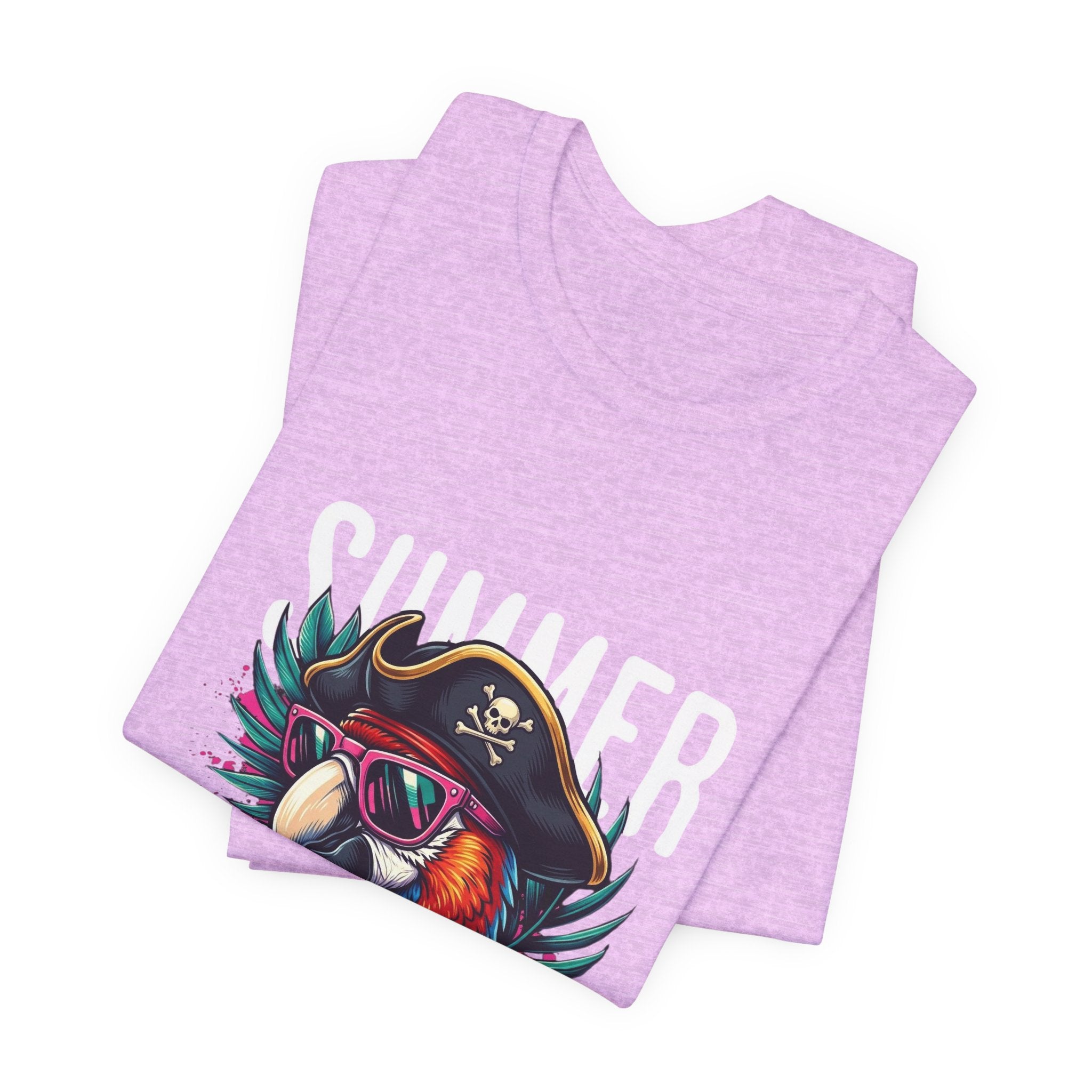 T-Shirt — "Summer Vibes" Pirate Parrot Graphic Tee
