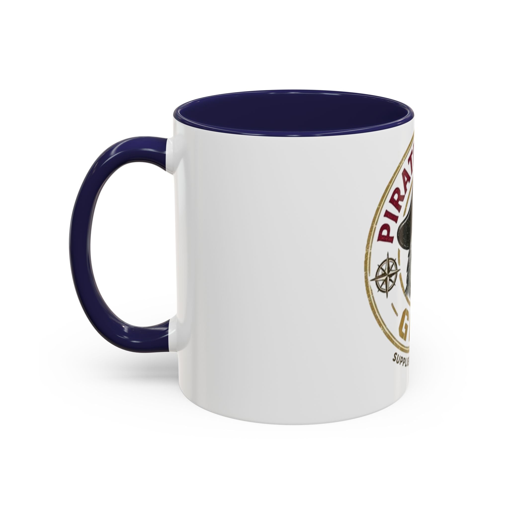 Pirate Parrot Gear Coffee Mug — 'Suppliers of Adventure' Accent Mug