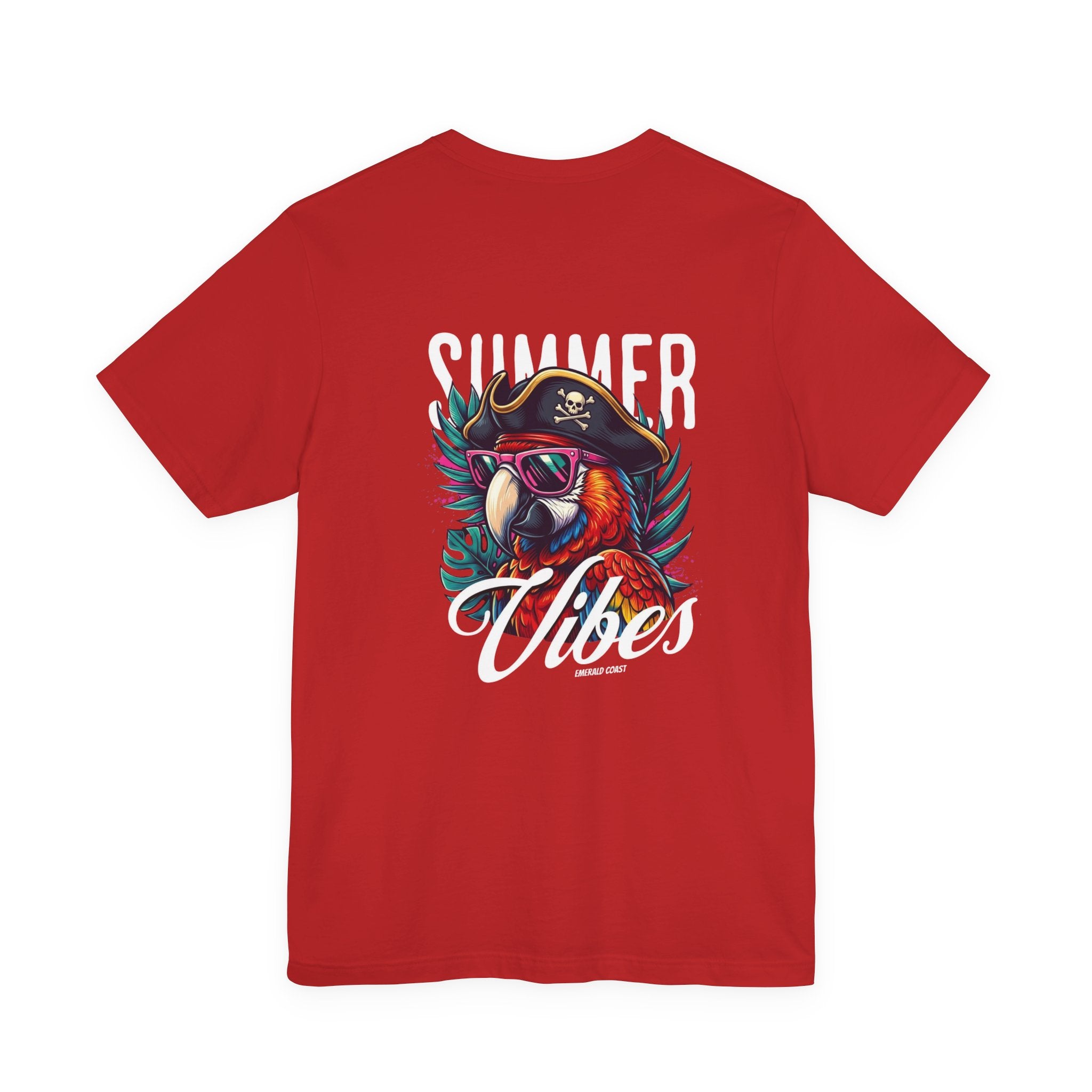 T-Shirt — "Summer Vibes" Pirate Parrot Graphic Tee