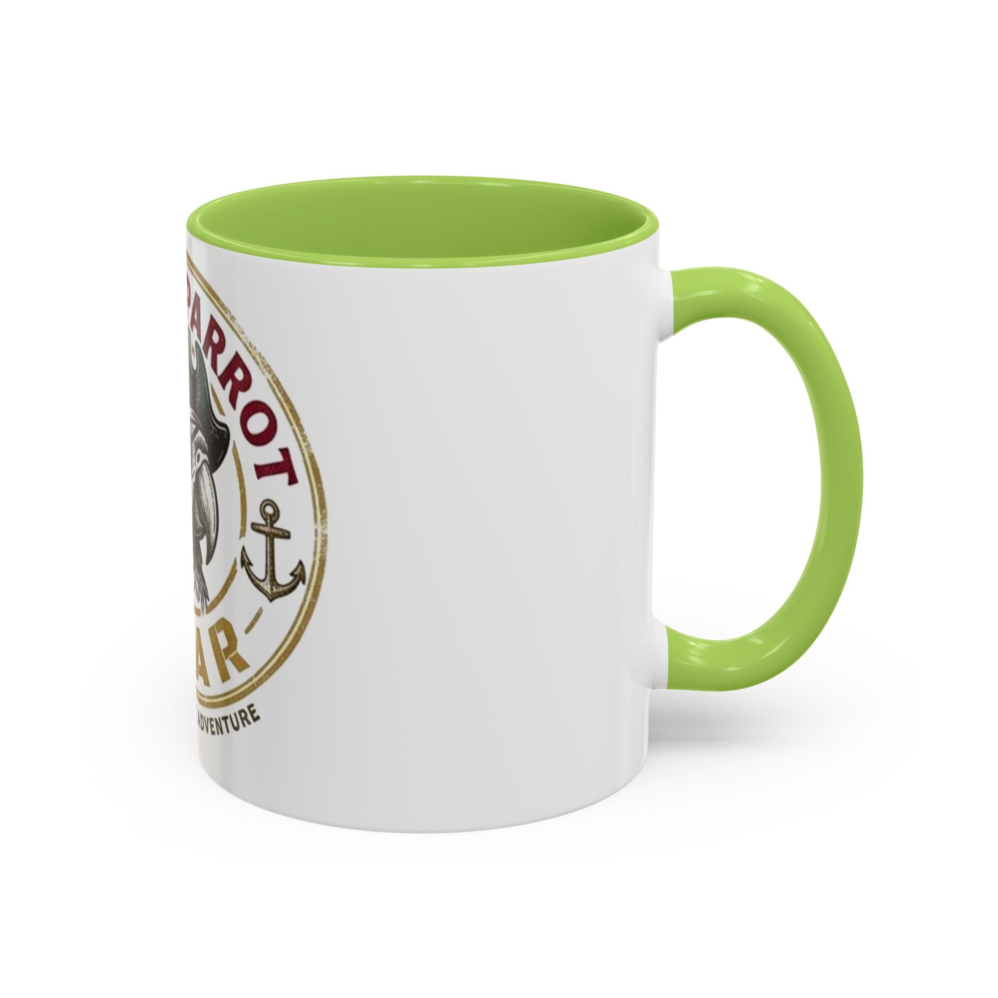 Pirate Parrot Gear Coffee Mug — 'Suppliers of Adventure' Accent Mug
