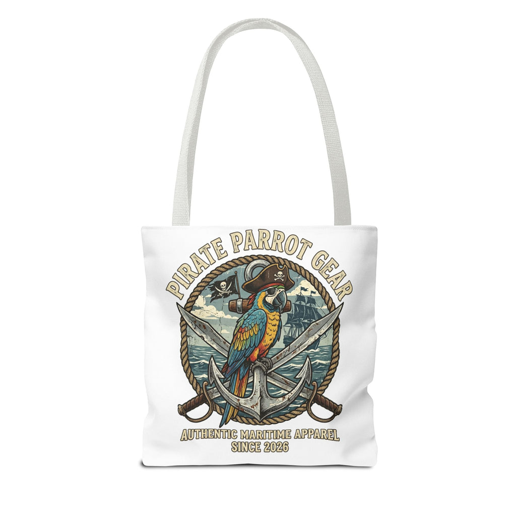 Pirate Parrot Gear Tote and Bead Bag — Nautical Parrot Anchor Design