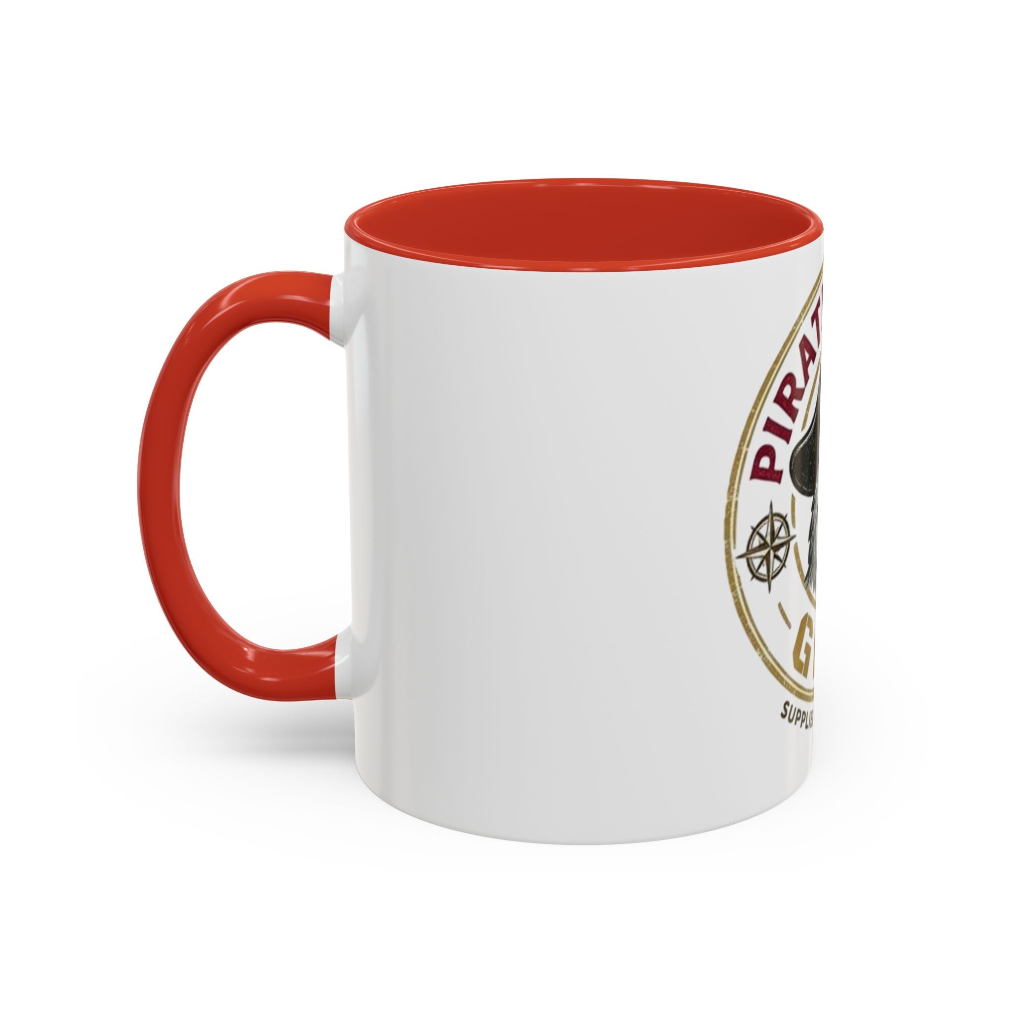 Pirate Parrot Gear Coffee Mug — 'Suppliers of Adventure' Accent Mug