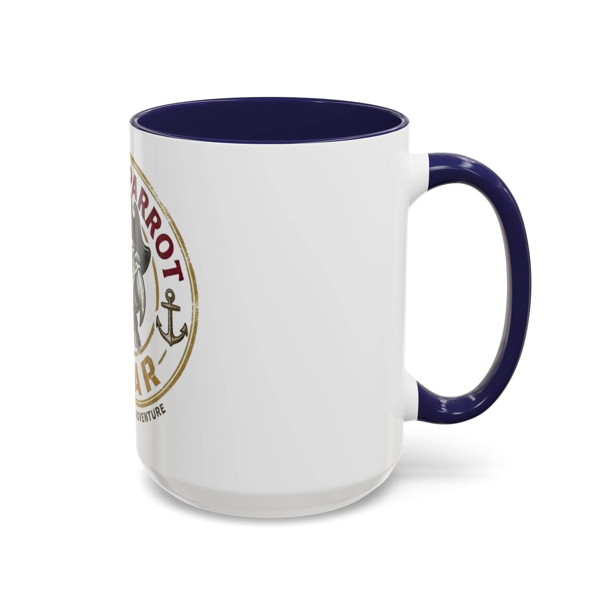 Pirate Parrot Gear Coffee Mug — 'Suppliers of Adventure' Accent Mug