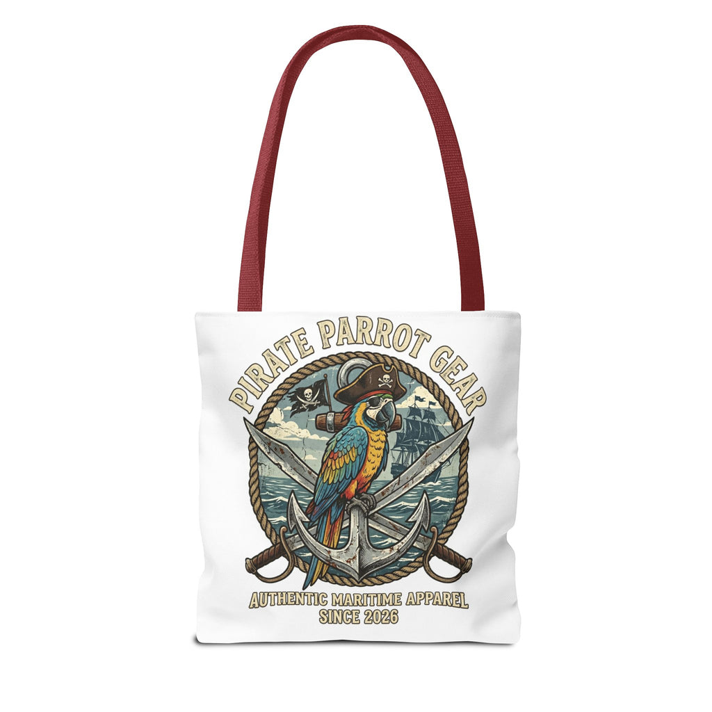 Pirate Parrot Gear Tote and Bead Bag — Nautical Parrot Anchor Design