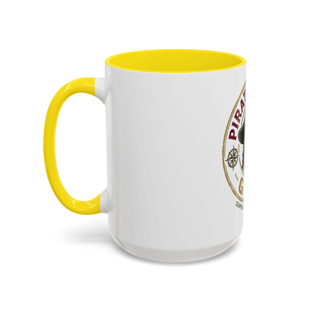 Pirate Parrot Gear Coffee Mug — 'Suppliers of Adventure' Accent Mug