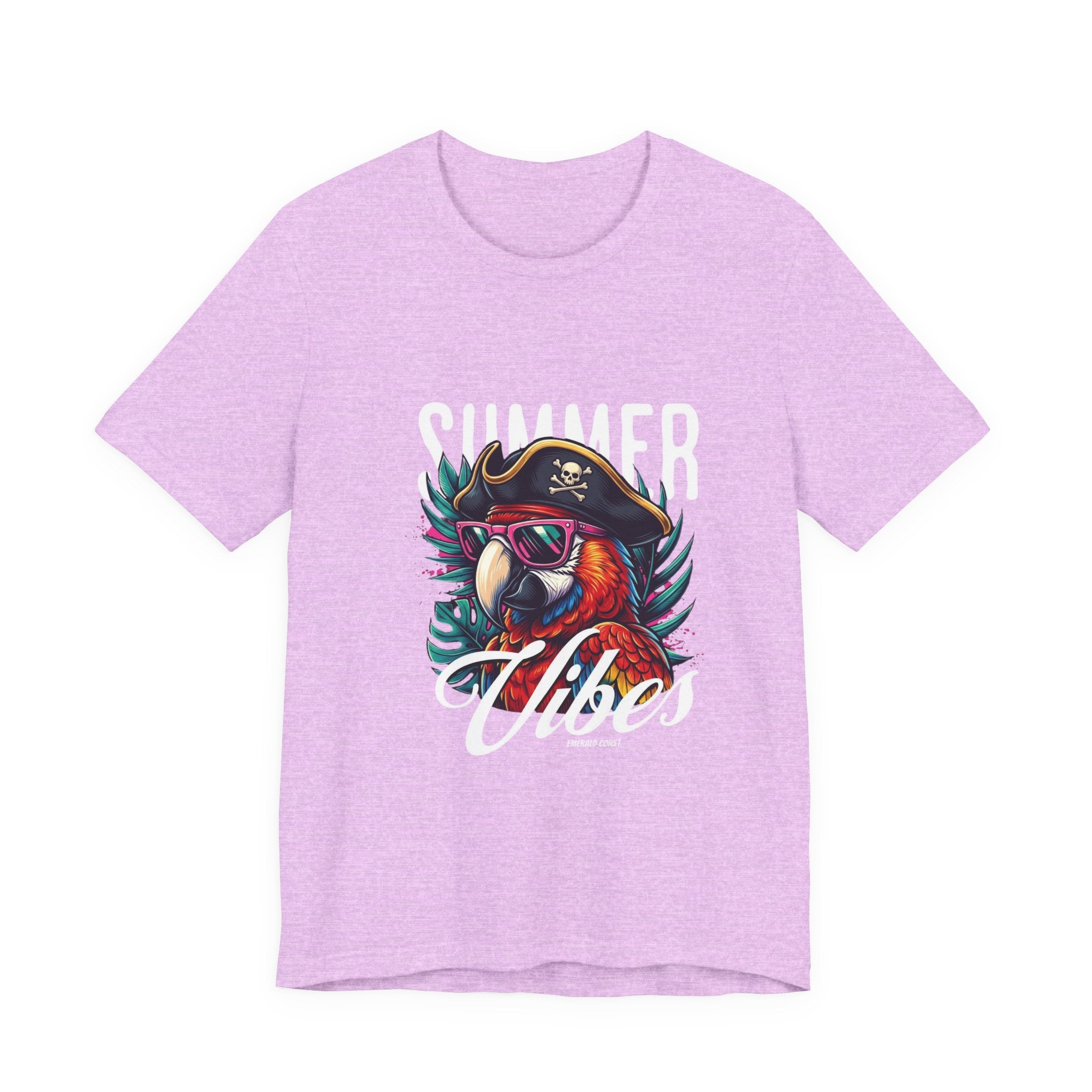 T-Shirt — "Summer Vibes" Pirate Parrot Graphic Tee
