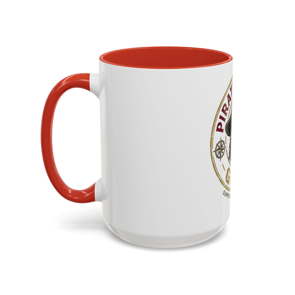 Pirate Parrot Gear Coffee Mug — 'Suppliers of Adventure' Accent Mug