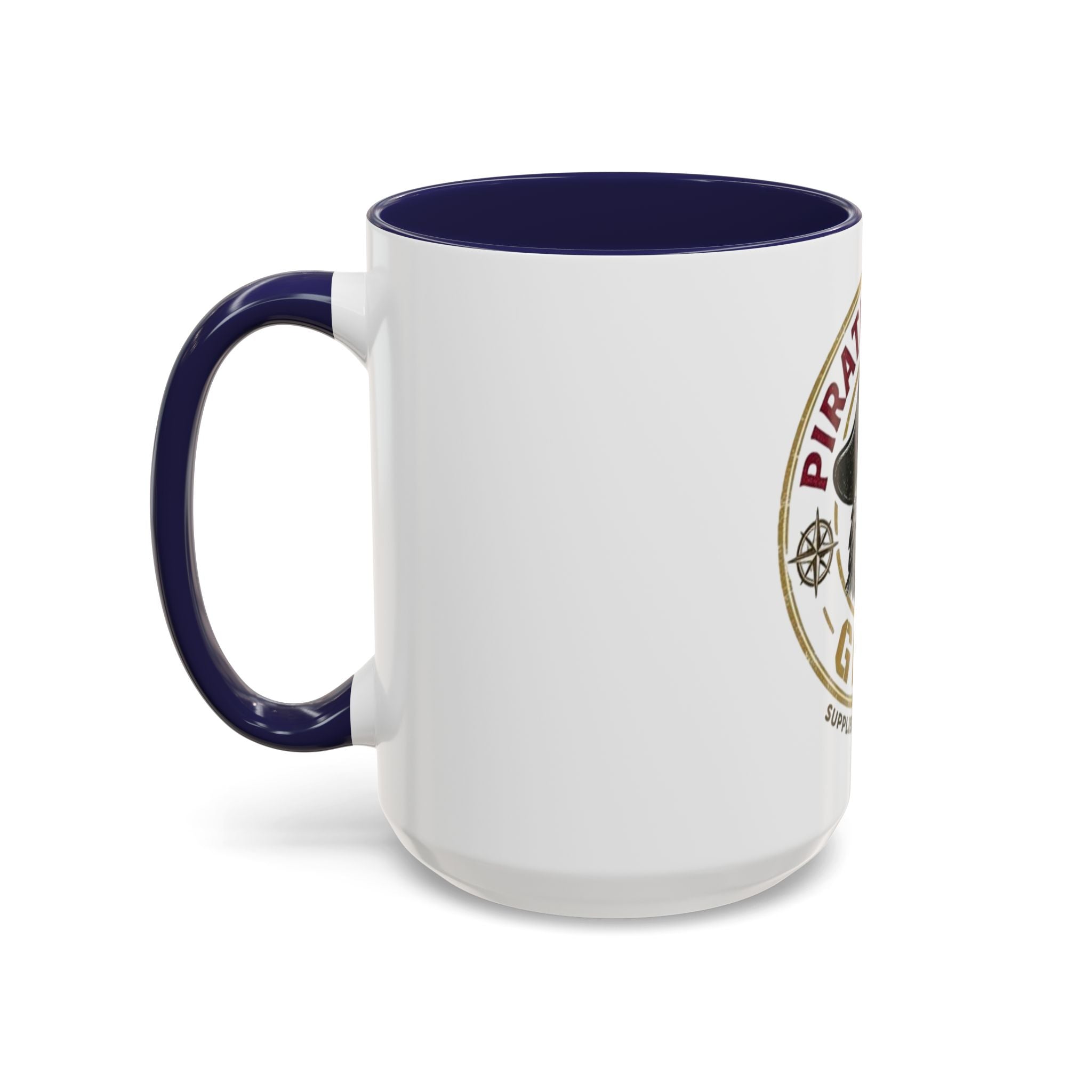 Pirate Parrot Gear Coffee Mug — 'Suppliers of Adventure' Accent Mug