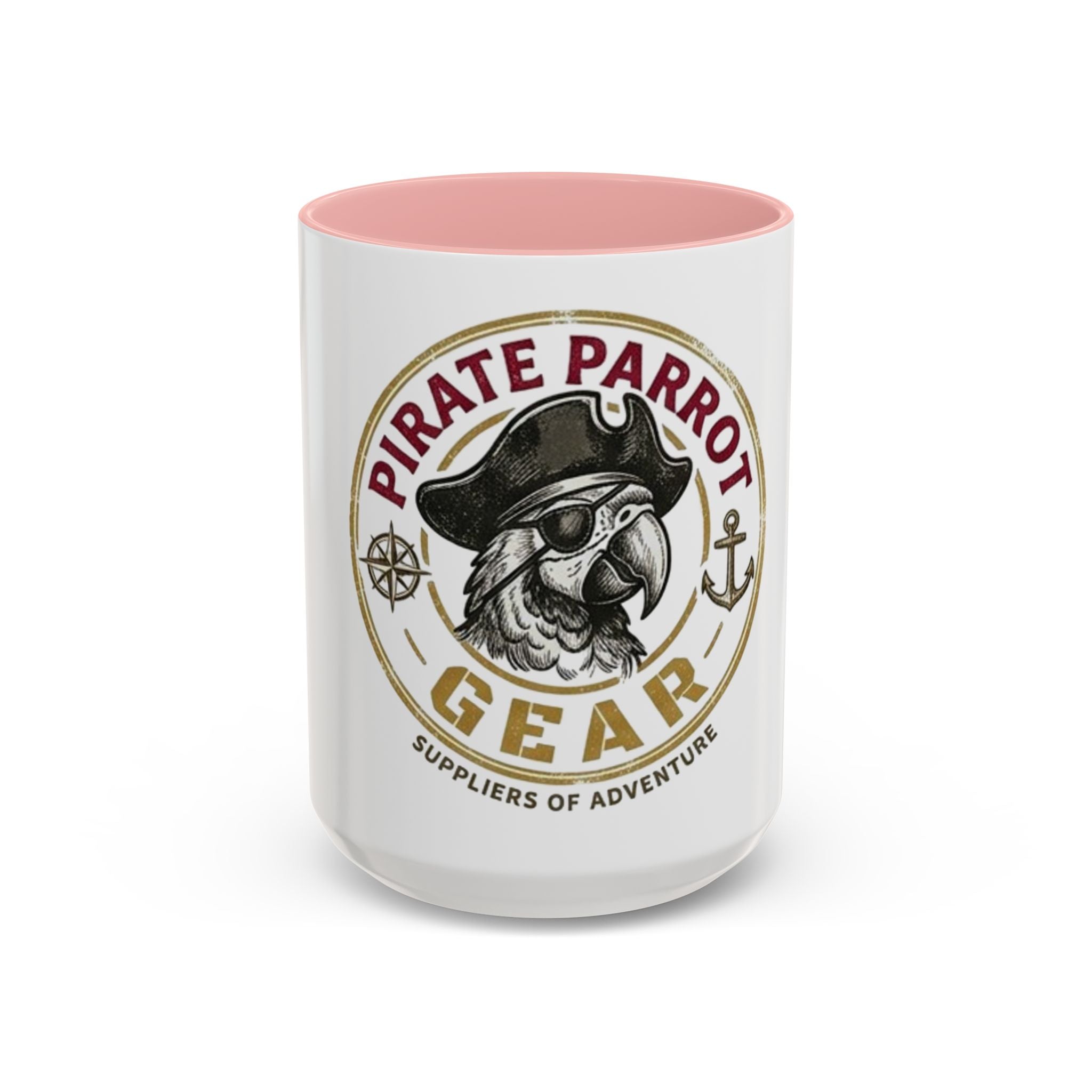 Pirate Parrot Gear Coffee Mug — 'Suppliers of Adventure' Accent Mug