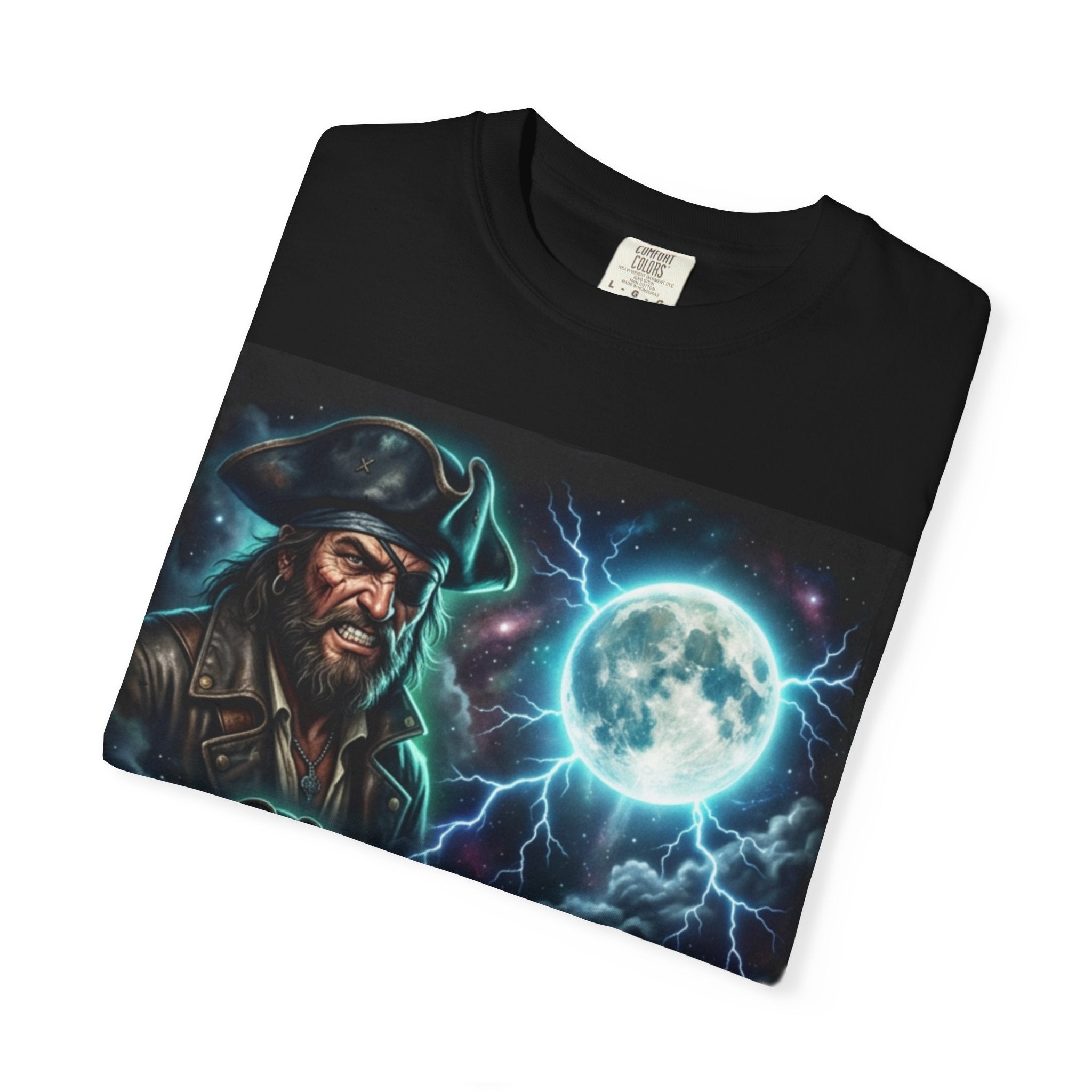 Pirate Crew Graphic T-Shirt — Moonlit Buccaneers Artwork