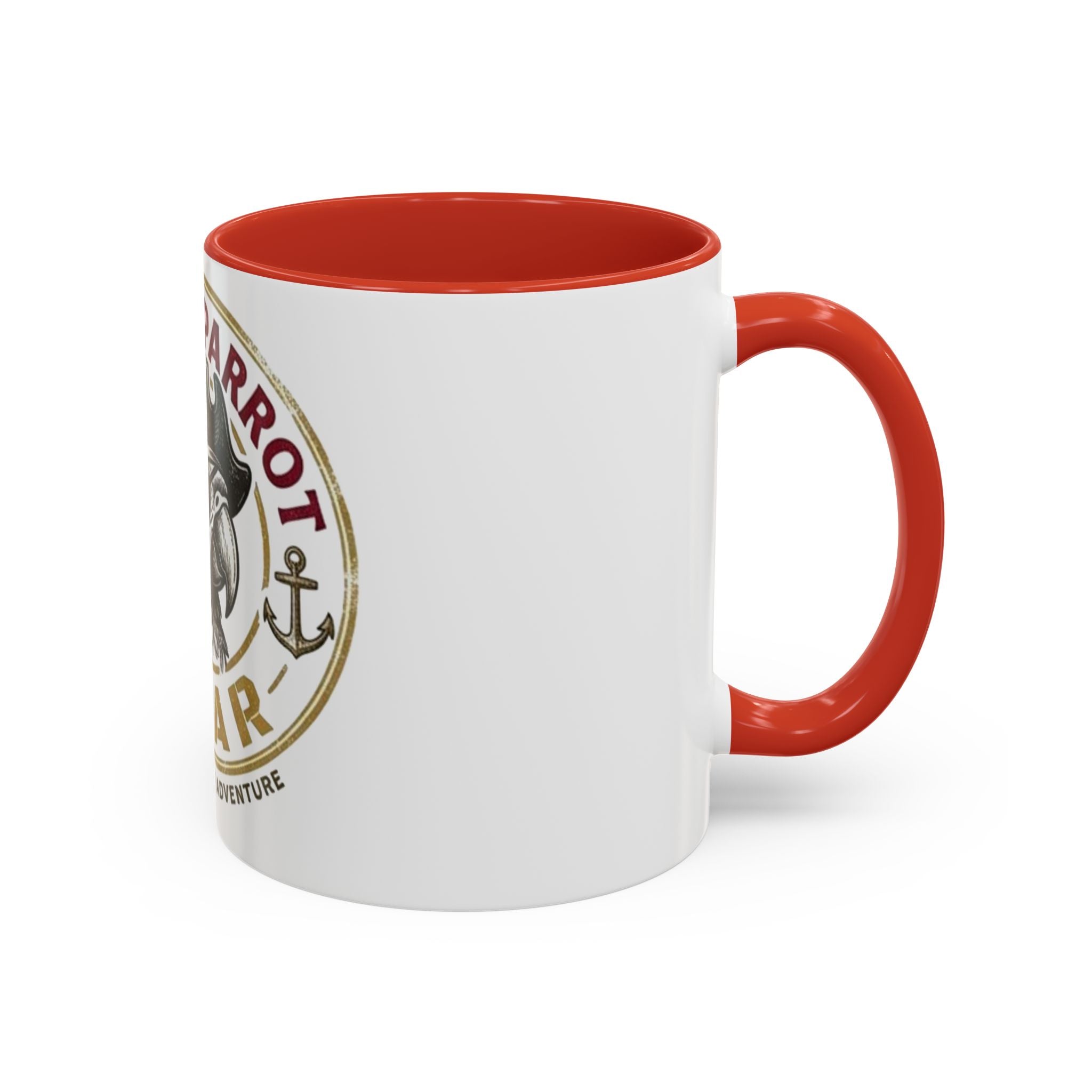 Pirate Parrot Gear Coffee Mug — 'Suppliers of Adventure' Accent Mug