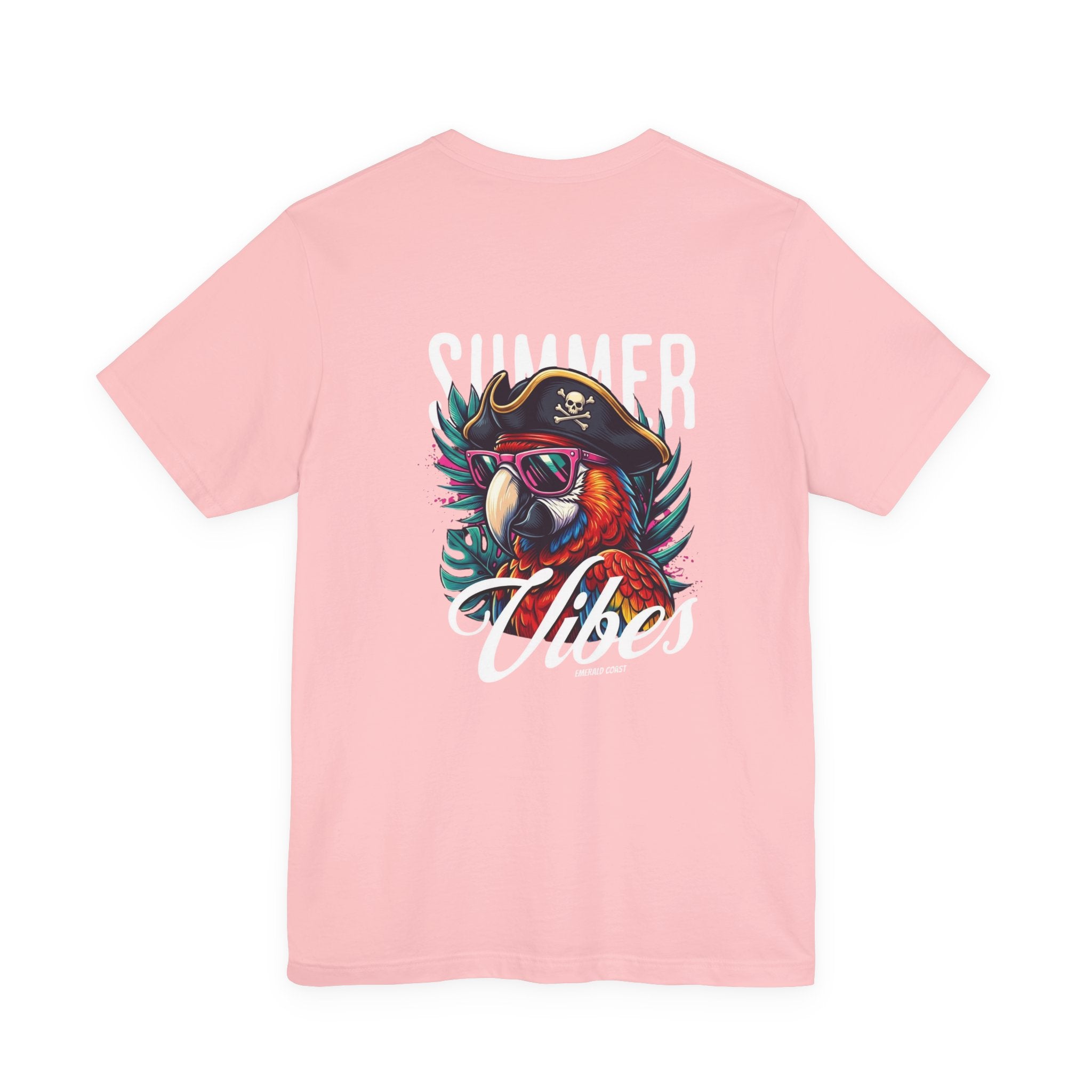 T-Shirt — "Summer Vibes" Pirate Parrot Graphic Tee