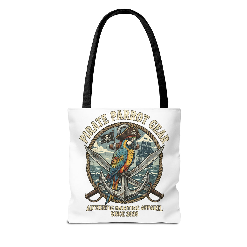 Pirate Parrot Gear Tote and Bead Bag — Nautical Parrot Anchor Design