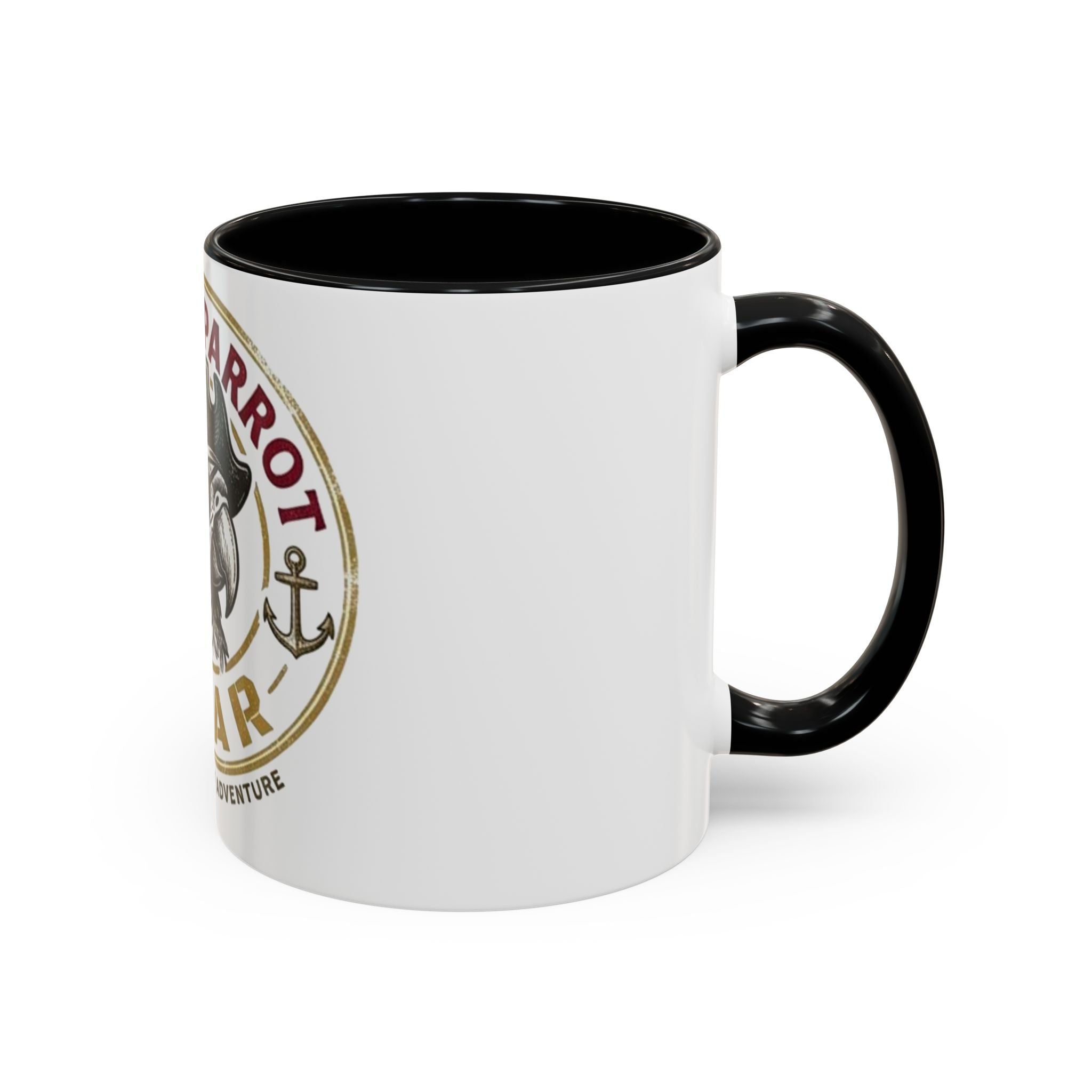 Pirate Parrot Gear Coffee Mug — 'Suppliers of Adventure' Accent Mug