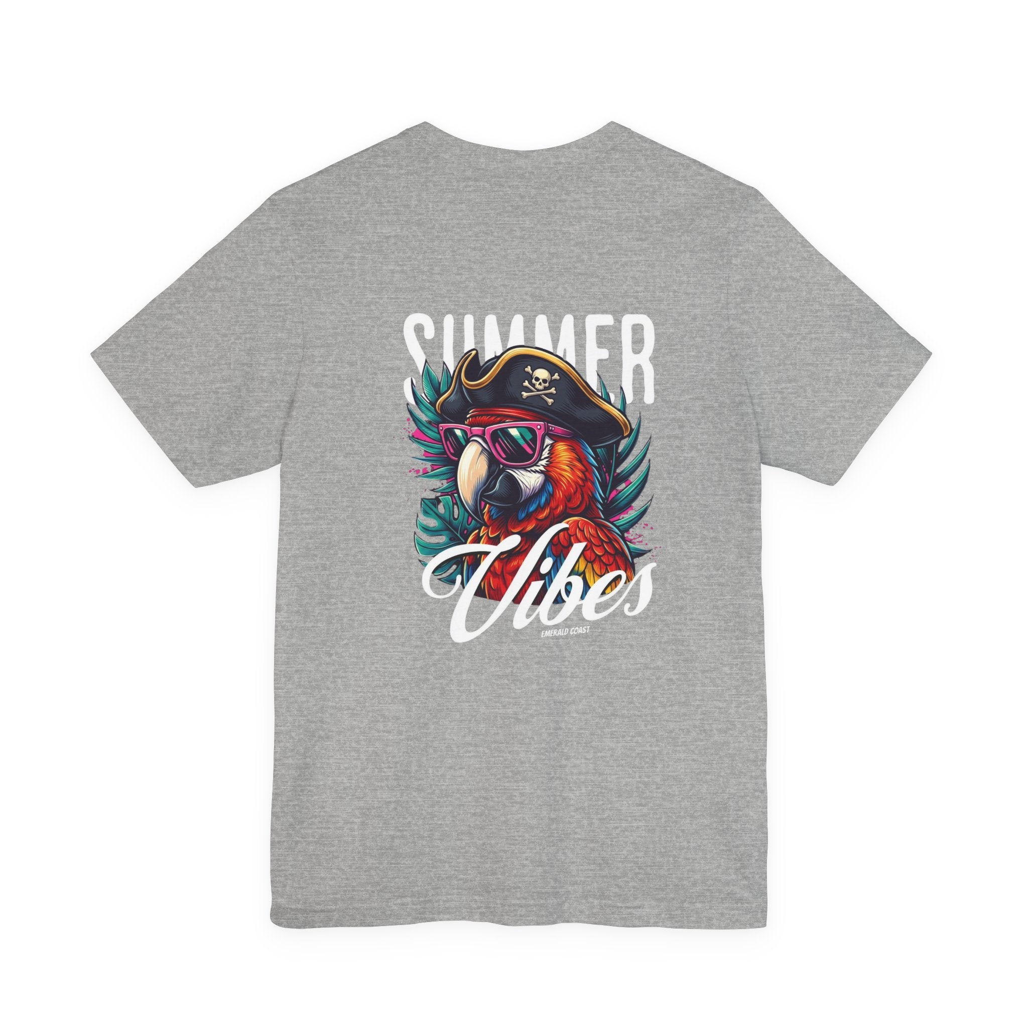 T-Shirt — "Summer Vibes" Pirate Parrot Graphic Tee