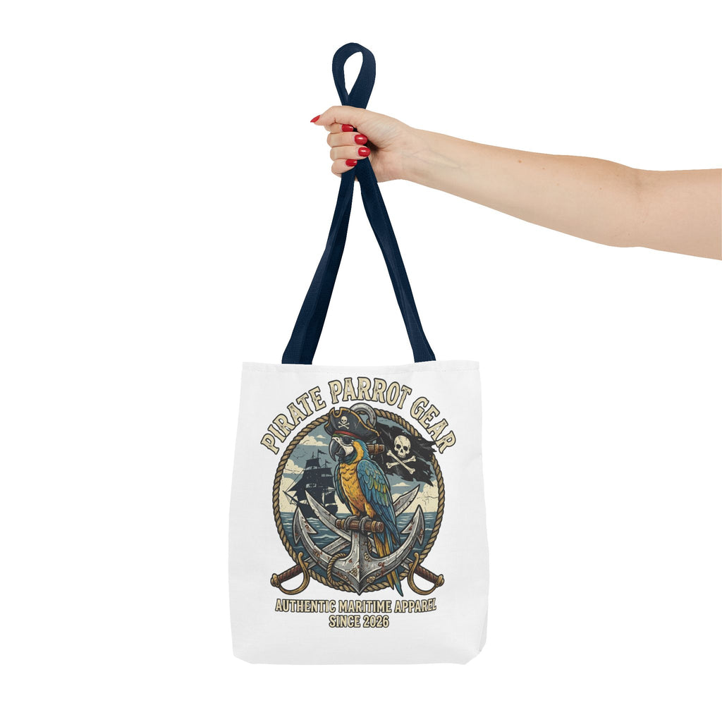 Pirate Parrot Gear Tote and Bead Bag — Nautical Parrot Anchor Design