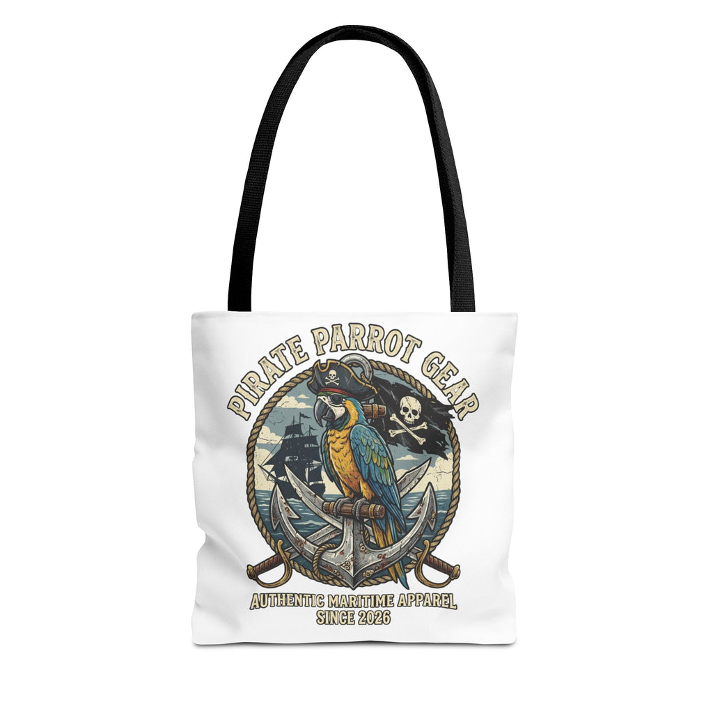 Pirate Parrot Gear Tote and Bead Bag — Nautical Parrot Anchor Design
