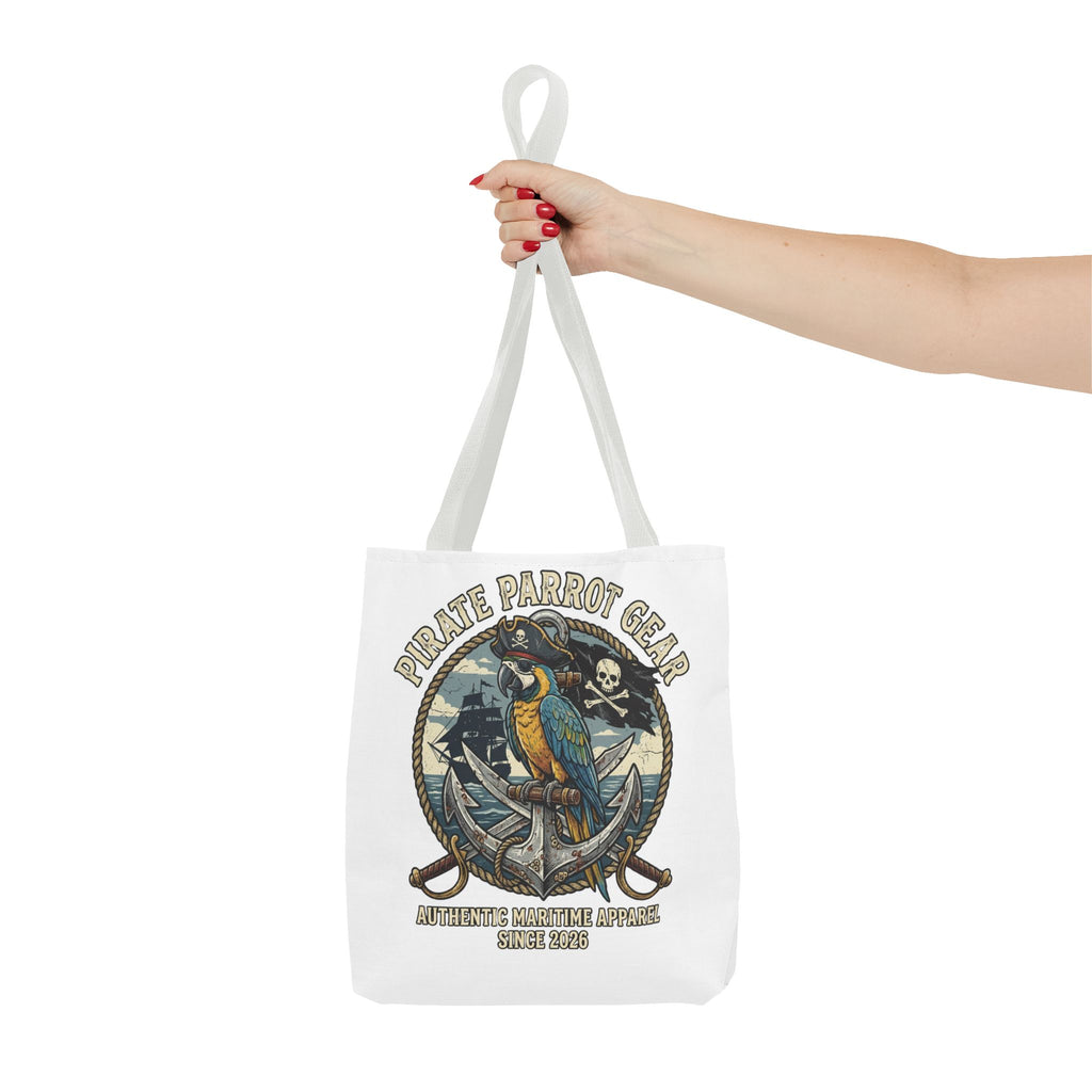 Pirate Parrot Gear Tote and Bead Bag — Nautical Parrot Anchor Design