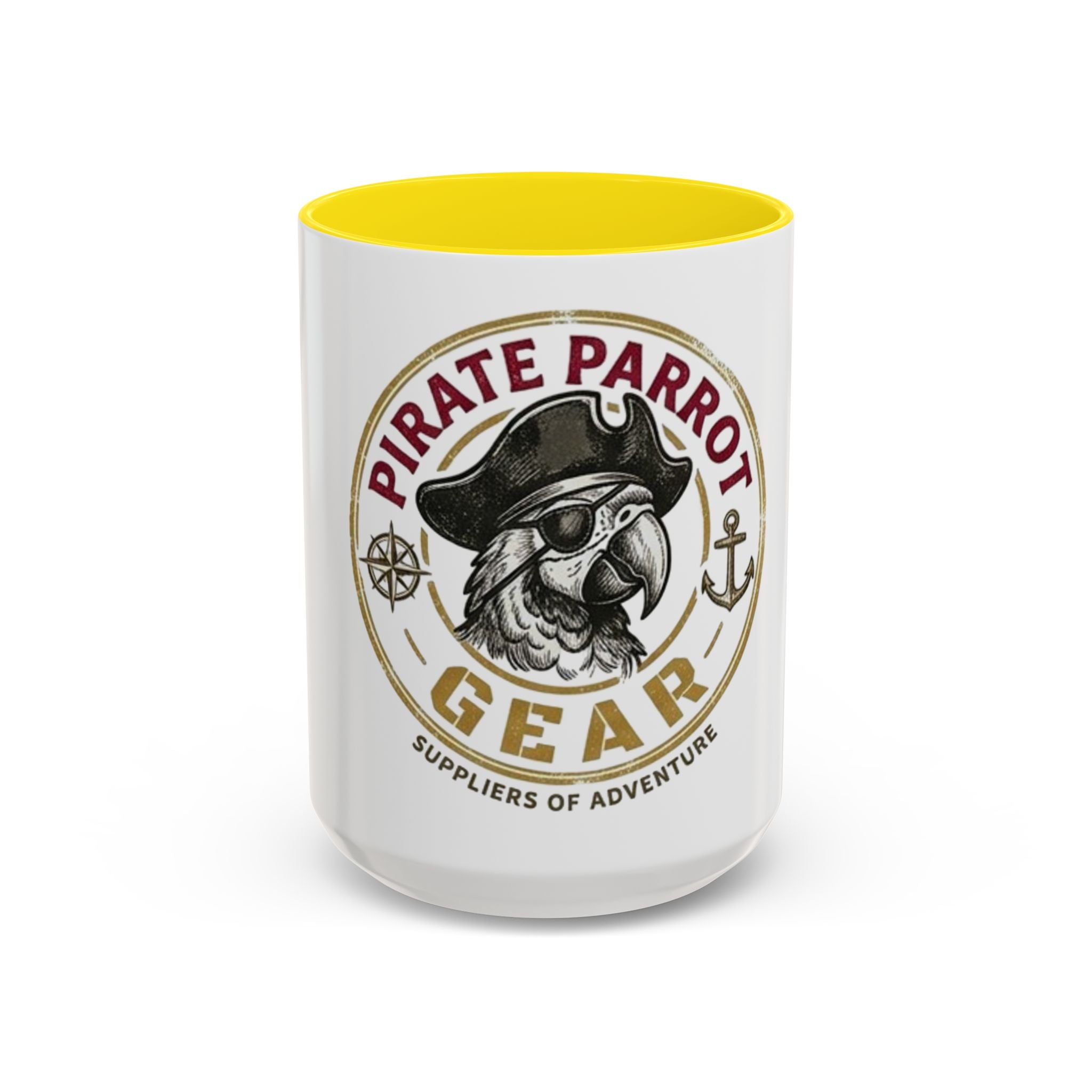 Pirate Parrot Gear Coffee Mug — 'Suppliers of Adventure' Accent Mug