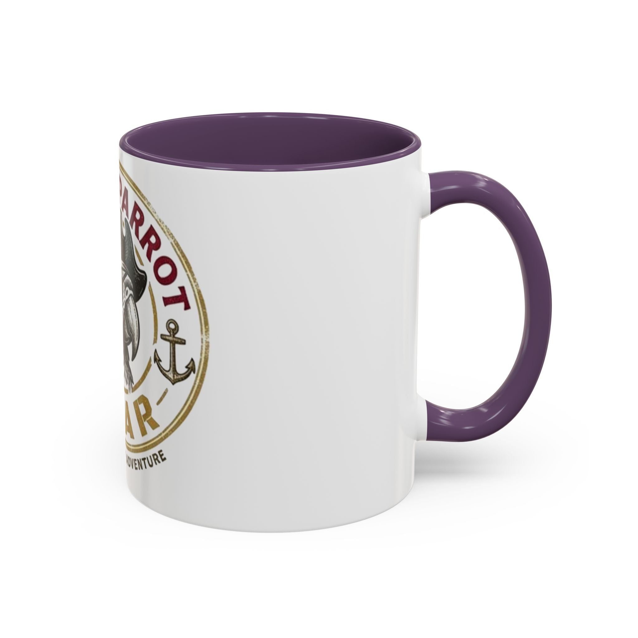 Pirate Parrot Gear Coffee Mug — 'Suppliers of Adventure' Accent Mug