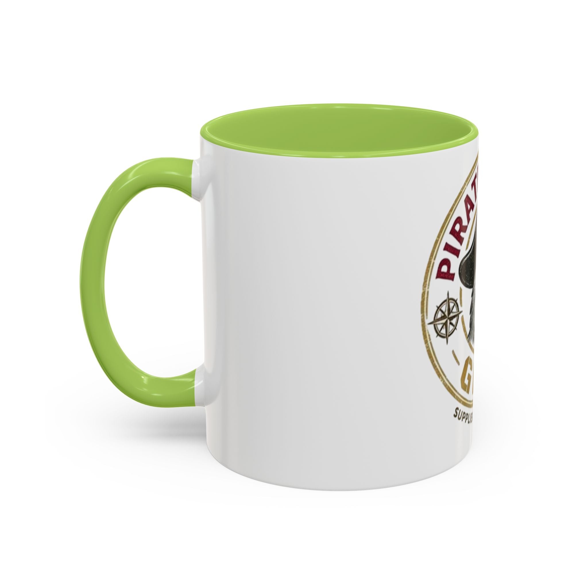 Pirate Parrot Gear Coffee Mug — 'Suppliers of Adventure' Accent Mug