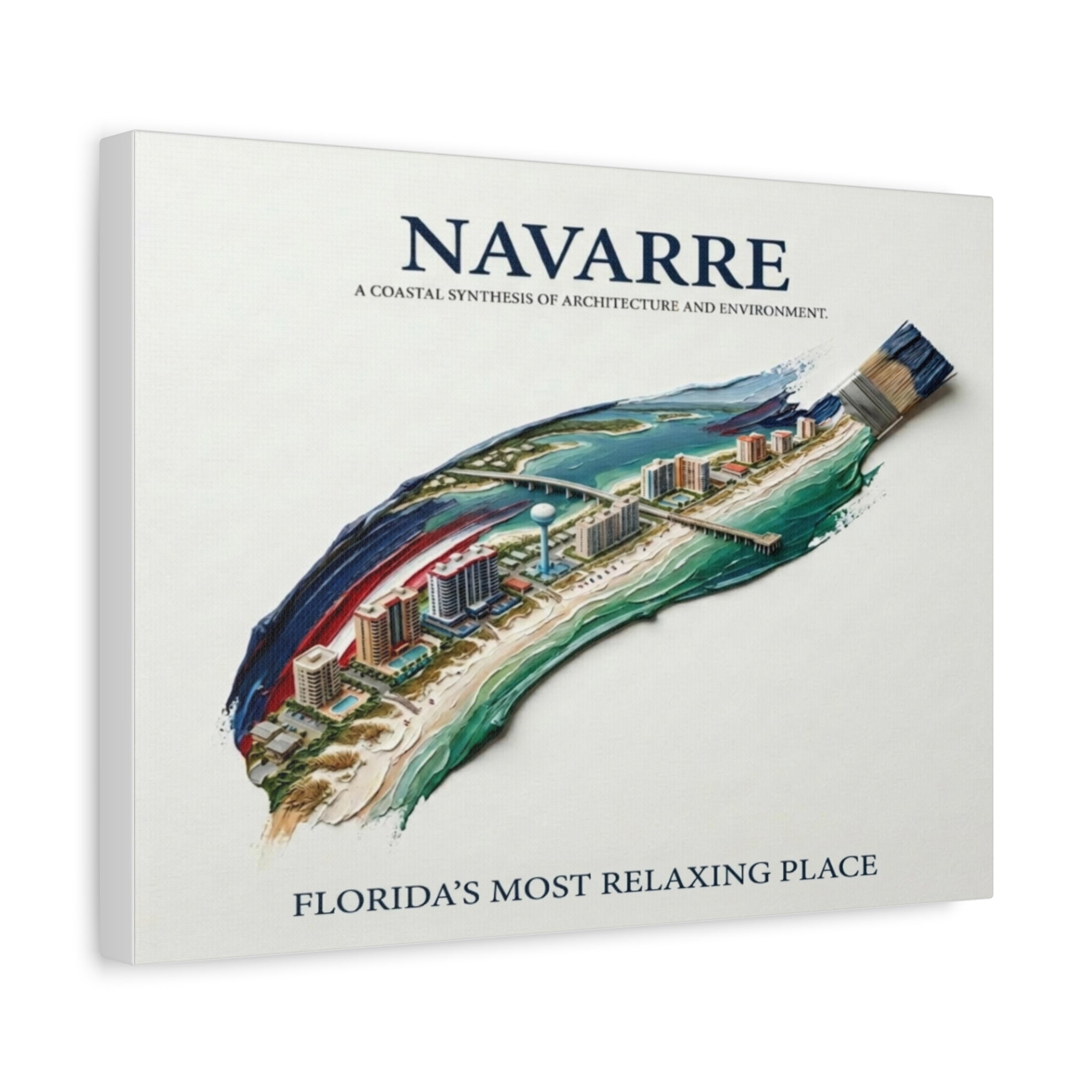 Navarre Beach Matte Canvas Print — "Florida’s Most Relaxing Place" Coastal Art