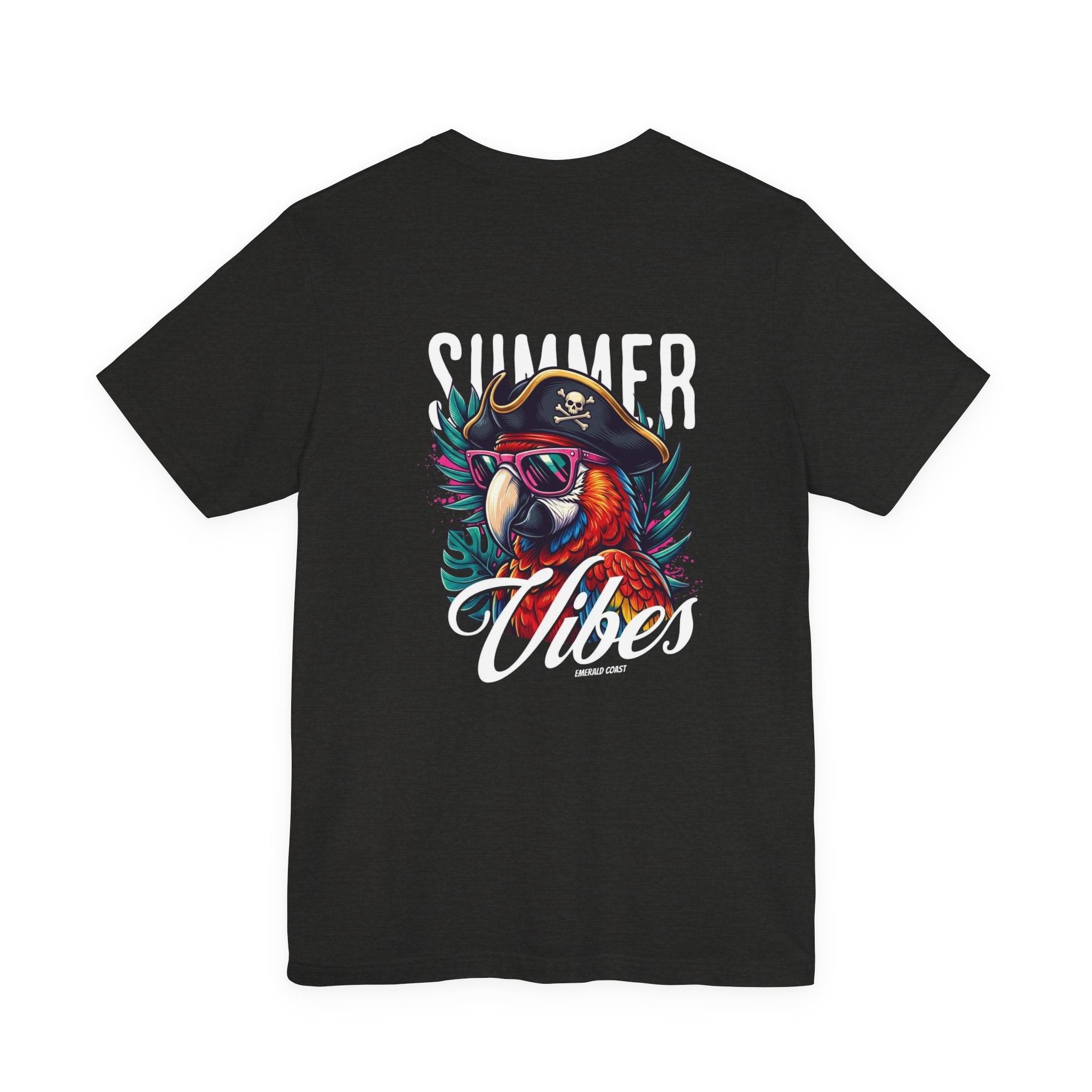 T-Shirt — "Summer Vibes" Pirate Parrot Graphic Tee