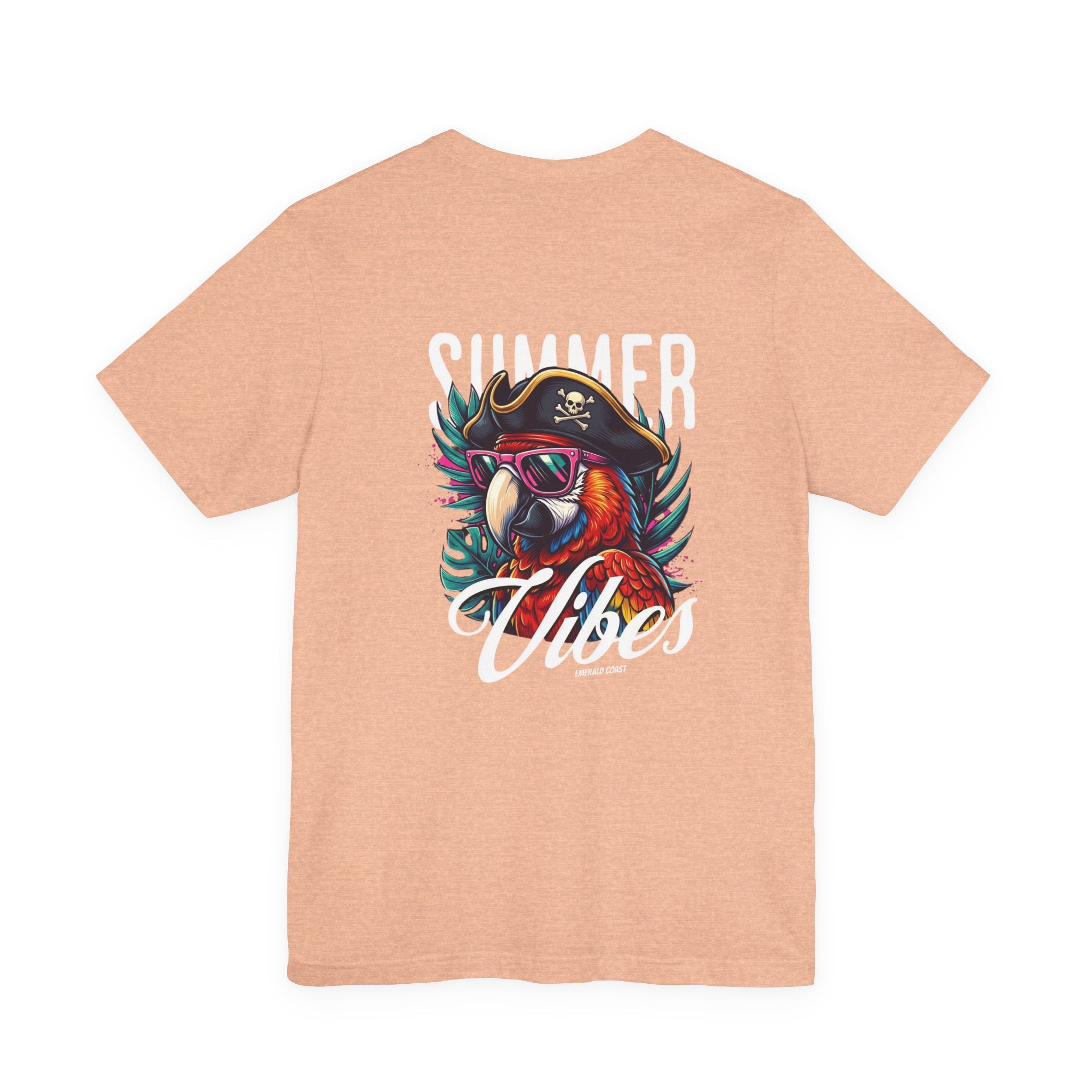 T-Shirt — "Summer Vibes" Pirate Parrot Graphic Tee