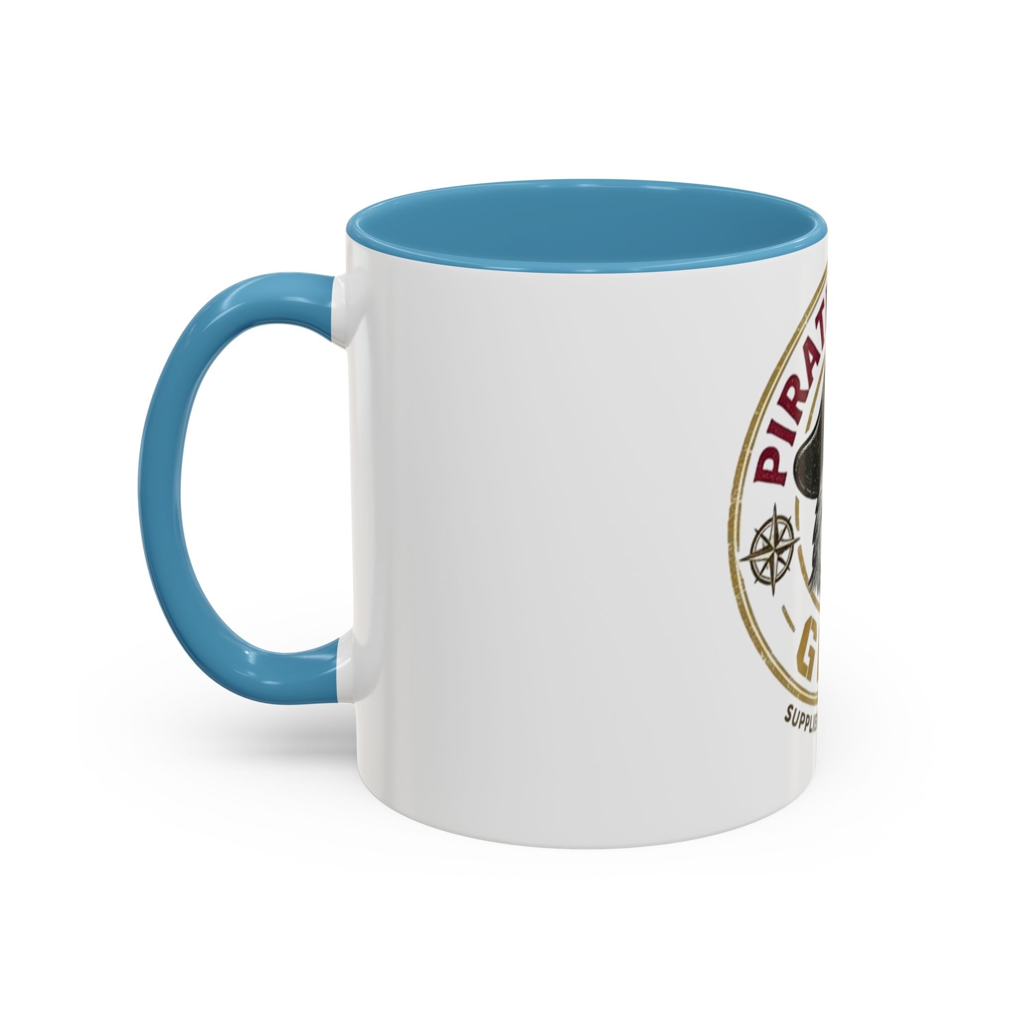 Pirate Parrot Gear Coffee Mug — 'Suppliers of Adventure' Accent Mug