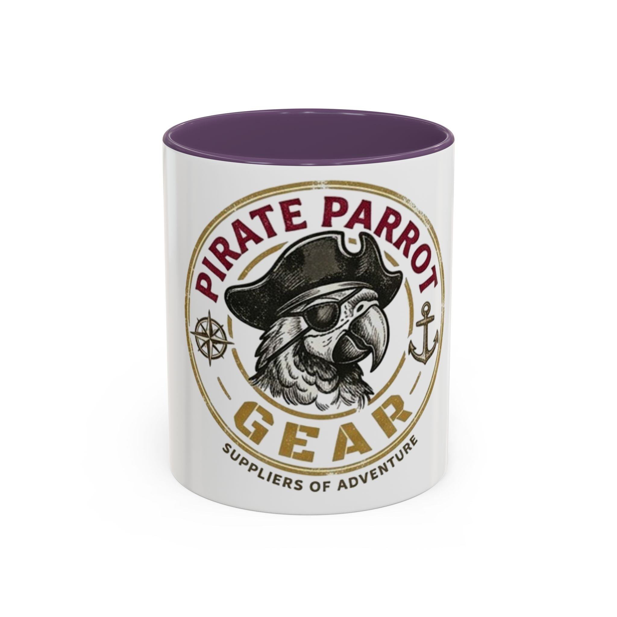 Pirate Parrot Gear Coffee Mug — 'Suppliers of Adventure' Accent Mug