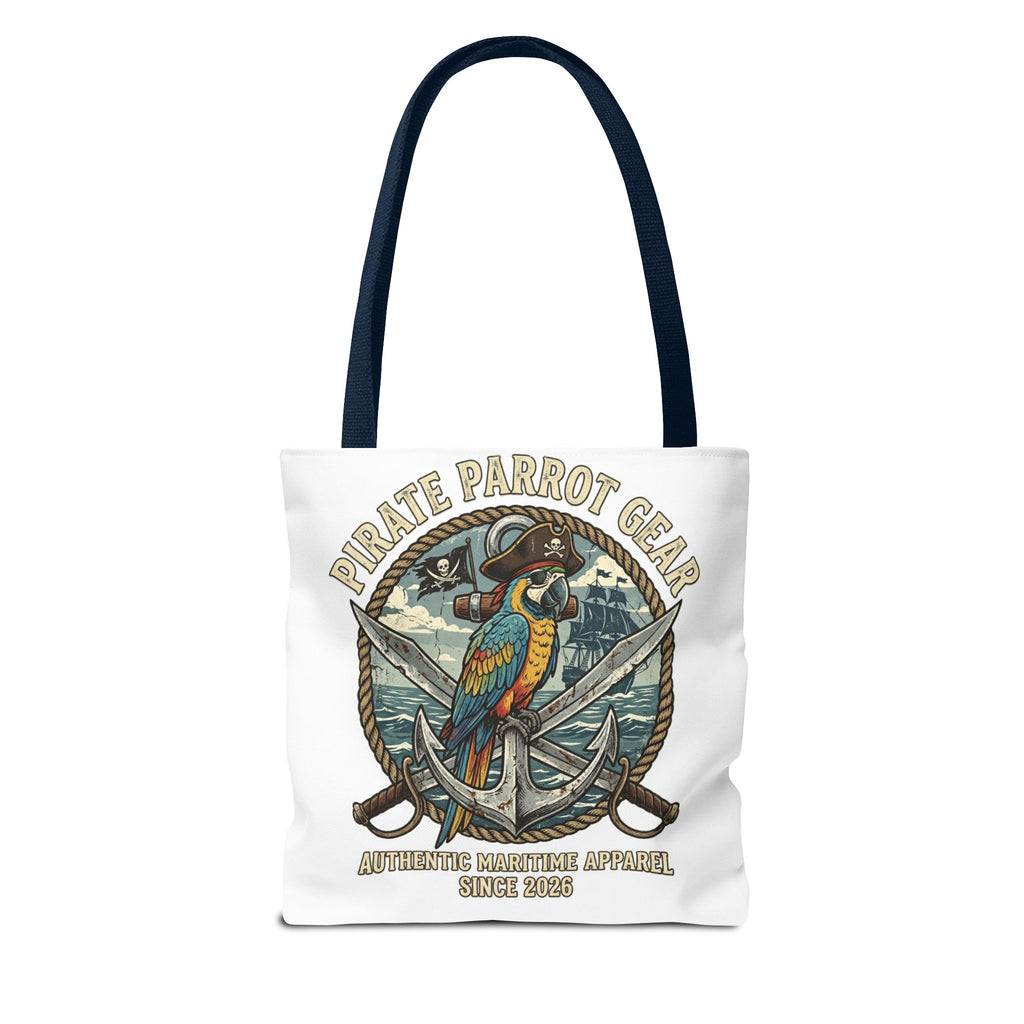 Pirate Parrot Gear Tote and Bead Bag — Nautical Parrot Anchor Design