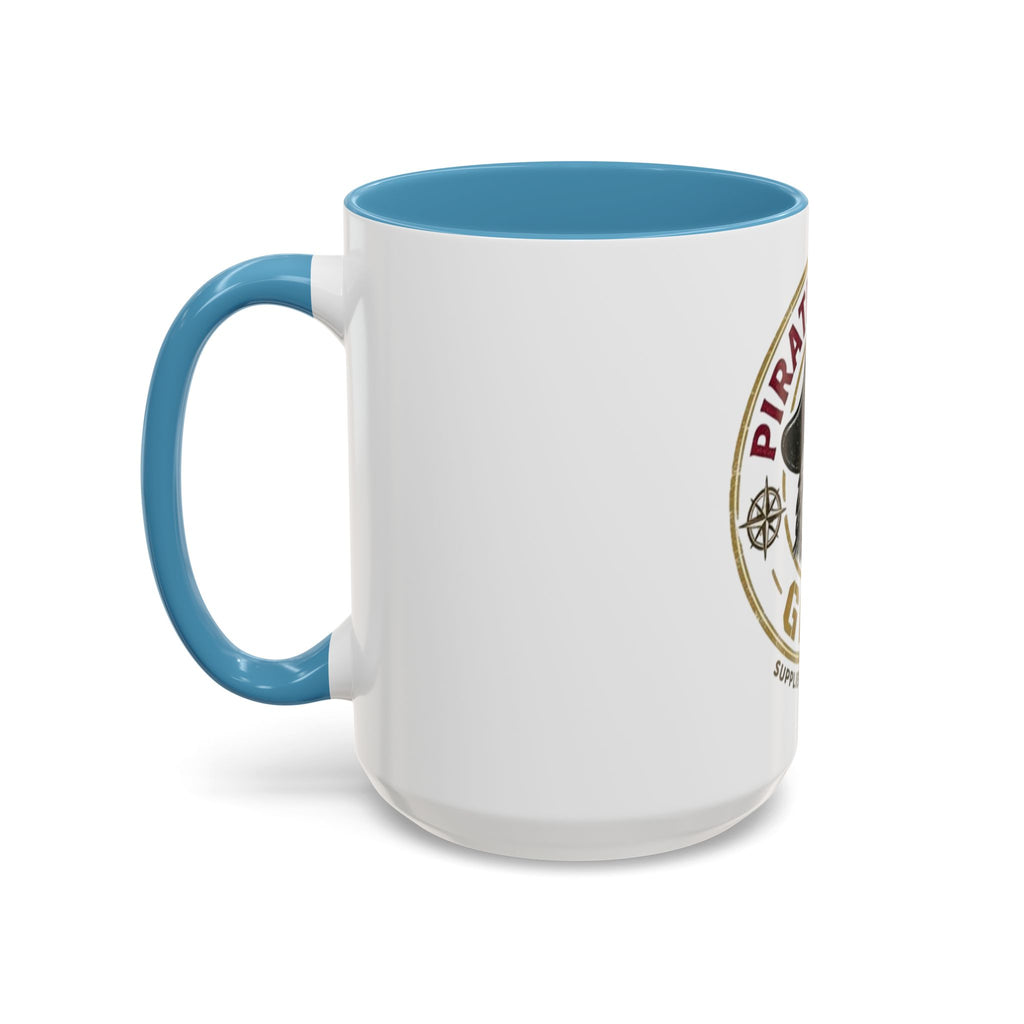 Pirate Parrot Gear Coffee Mug — 'Suppliers of Adventure' Accent Mug