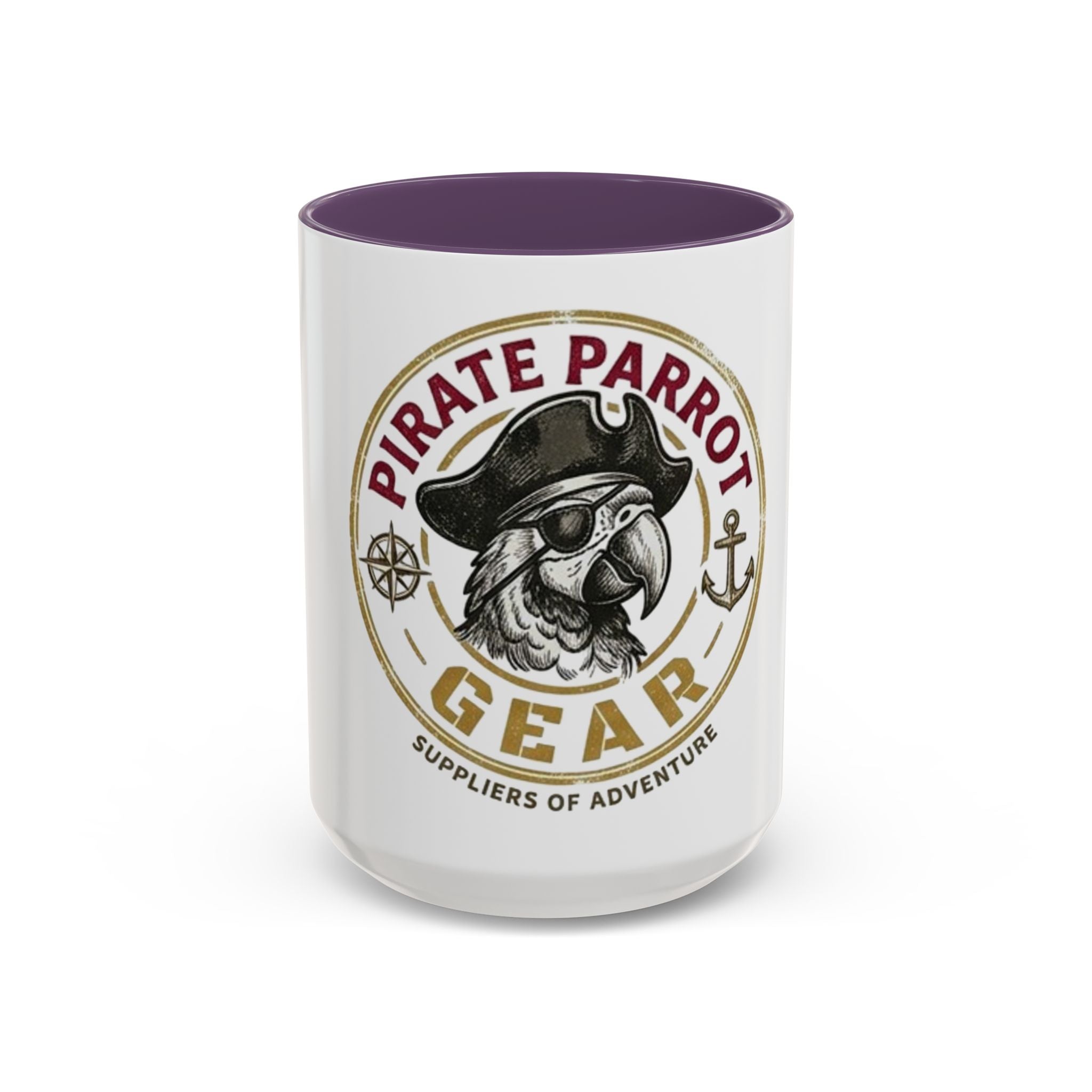 Pirate Parrot Gear Coffee Mug — 'Suppliers of Adventure' Accent Mug