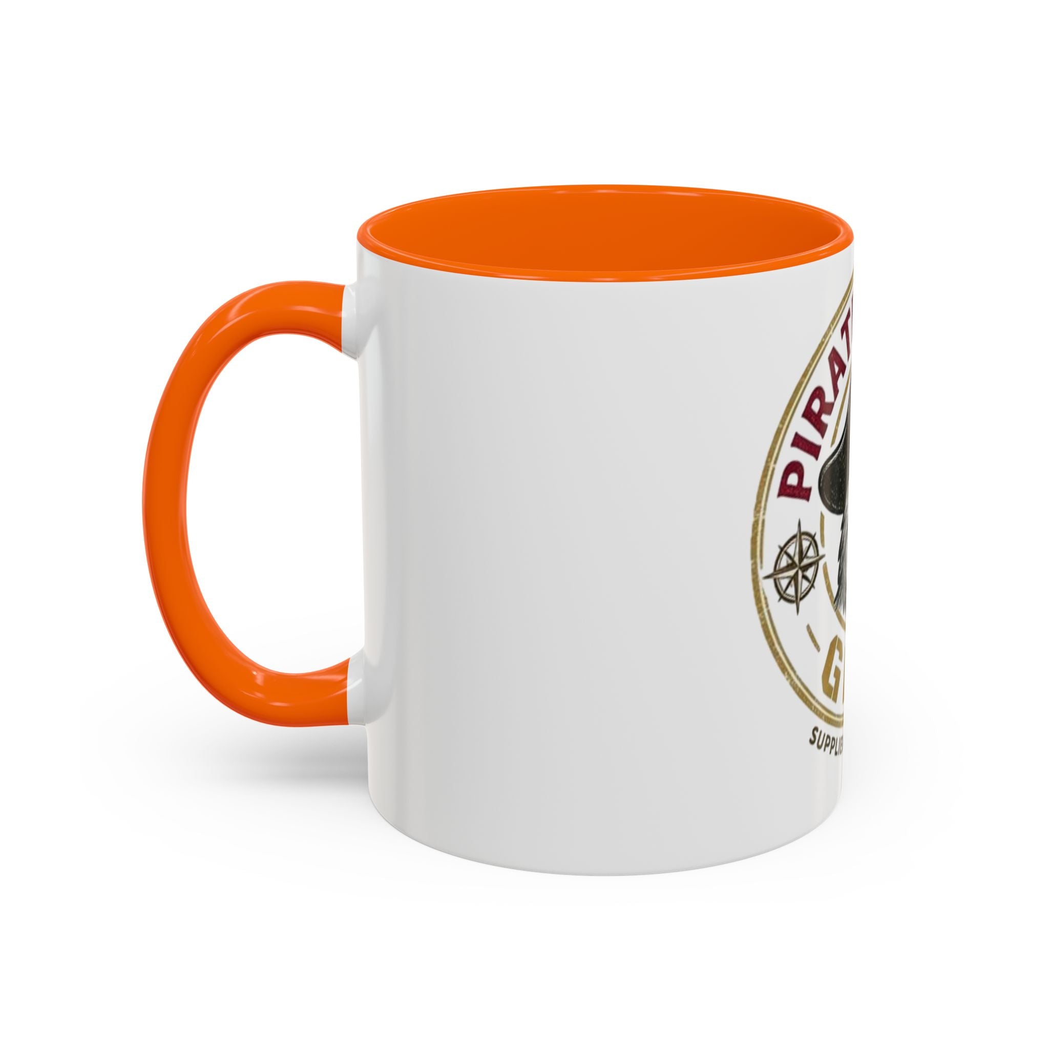 Pirate Parrot Gear Coffee Mug — 'Suppliers of Adventure' Accent Mug
