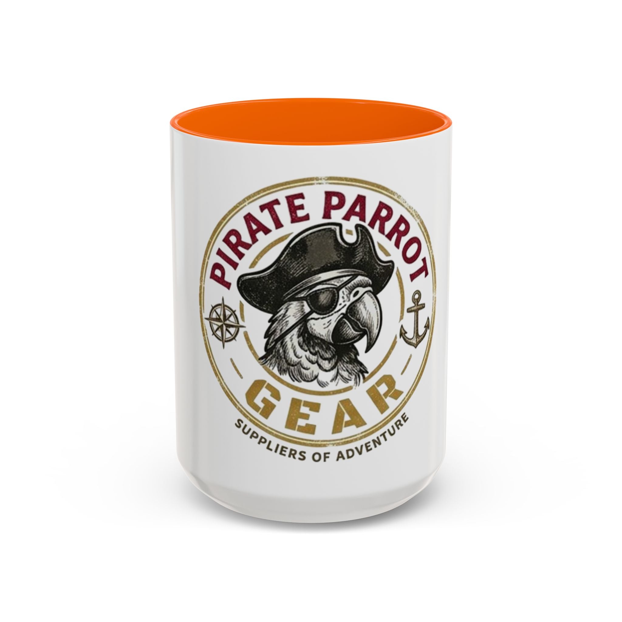 Pirate Parrot Gear Coffee Mug — 'Suppliers of Adventure' Accent Mug