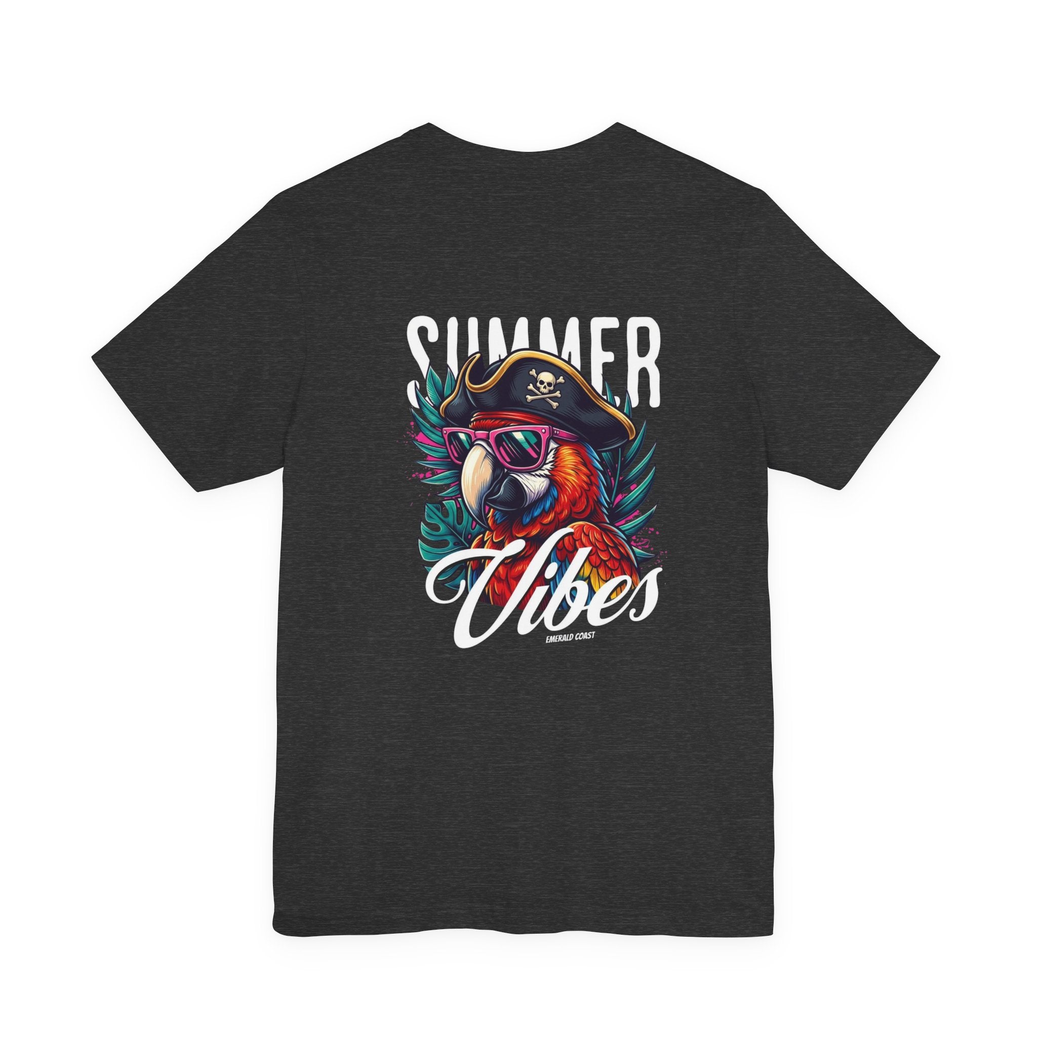 T-Shirt — "Summer Vibes" Pirate Parrot Graphic Tee