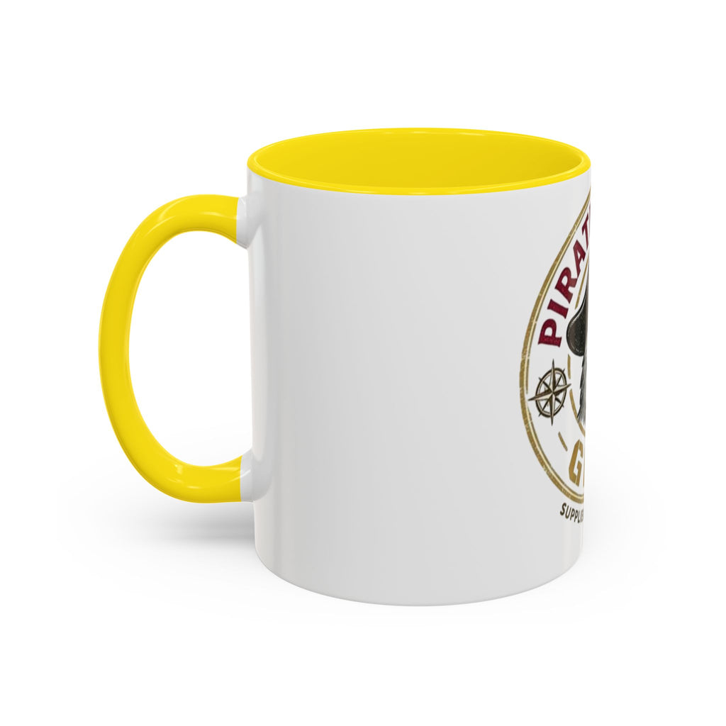 Pirate Parrot Gear Coffee Mug — 'Suppliers of Adventure' Accent Mug