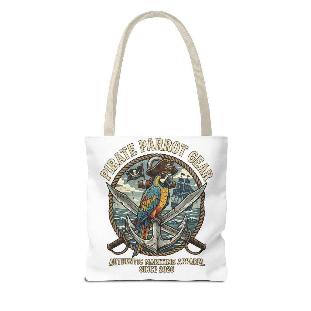 Pirate Parrot Gear Tote and Bead Bag — Nautical Parrot Anchor Design