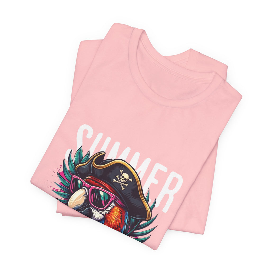 T-Shirt — "Summer Vibes" Pirate Parrot Graphic Tee