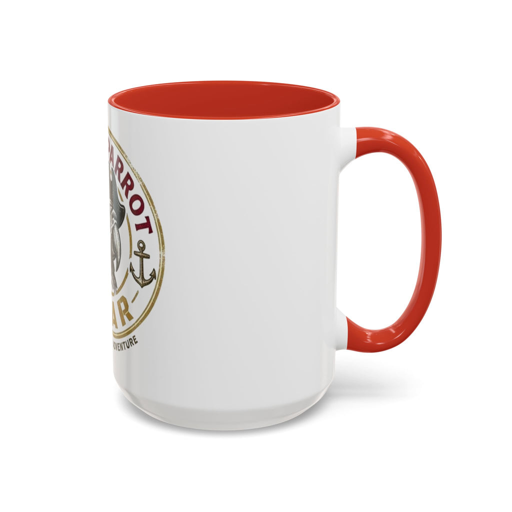 Pirate Parrot Gear Coffee Mug — 'Suppliers of Adventure' Accent Mug