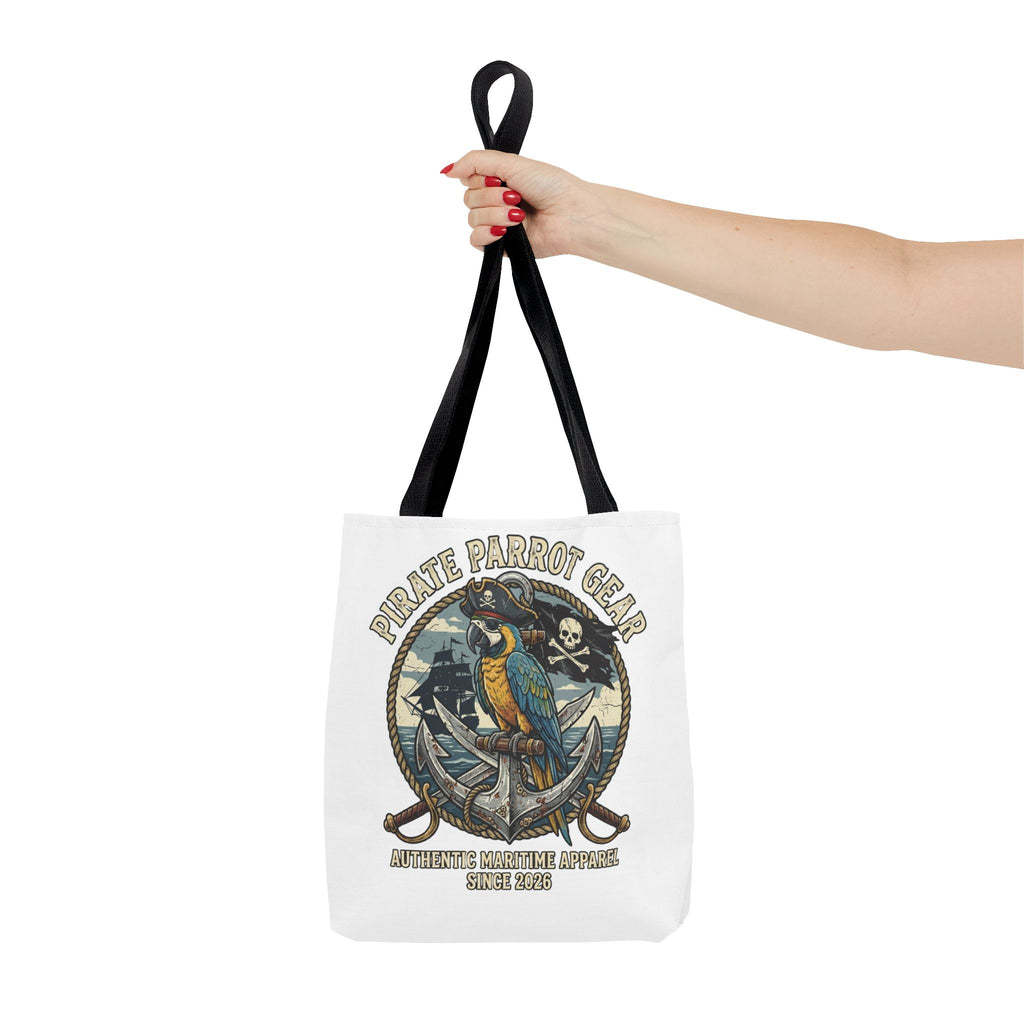 Pirate Parrot Gear Tote and Bead Bag — Nautical Parrot Anchor Design